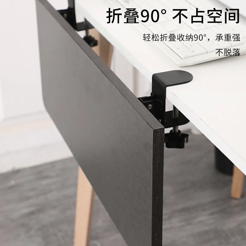 Soporte de placa de extensión sin perforaciones, accesorio de 2 piezas para teclado, almohadilla redonda, ordenador de escritorio, soporte plegable ajustable