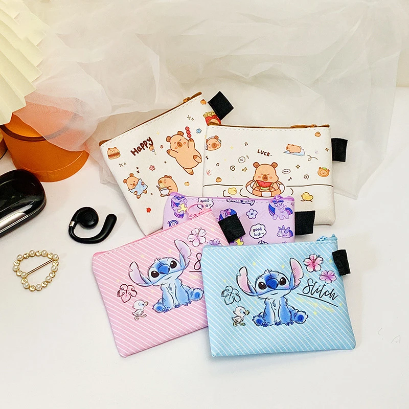

Kawaii Zero Wallet Multifunctional Storage Bag New Card Bag Card Skin Water Dolphin Cartoon Cute Small Item Simple Storage Bag