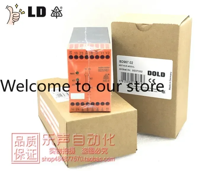 2026.4 BD5987 24VDC Dodd Safety Relay BD5987.02 Order Number 0037332 Genuine In Stock