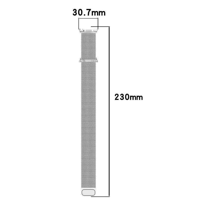 Magnetische band voor Samsung Galaxy Watch 8/8 Classic 40mm 44mm 46mm armband mannen vrouwen Milanese lus magnetische vervanging band