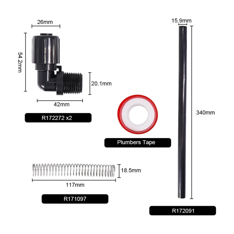 Peças do clorador de piscina A26F para clorador de alimentador automático 320 e 322 com este kit de peças R172272 R172091 R171097