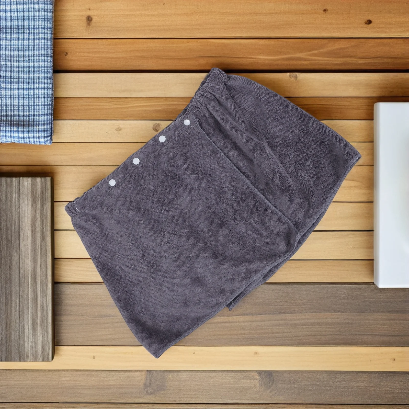 

Mens Bath Towel Pants Short Absorbent Wearable Shower Wrap Quick Dry Spa Sauna Robe For Men Bathroom Gym Beach Grey