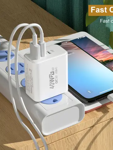PD 60W Schnelle USB Ladegerät 3 Ports EU/Us-stecker Wand Ladegerät Adapter Für iPhone 14 13 Xiaomi Huawei Samsung USB C Telefon Ladegerät
