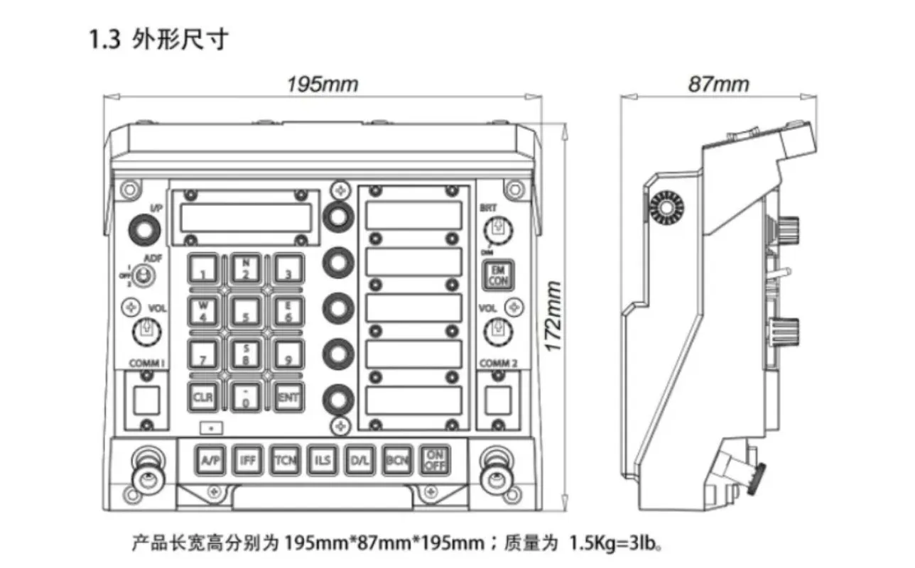 Applicable To F18 UFC MIP Cockpit Front Dashboard Simulation Flight MfD DDI DCS HUD