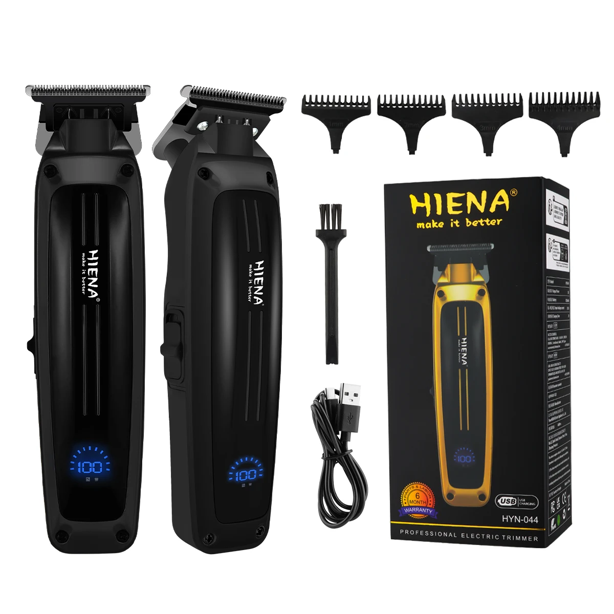 

hiena lectric Hair Clipper Hair Cut Maching Wireless Trimmer men Professional Clipper Machine Rechargeable Hair Cut Barber