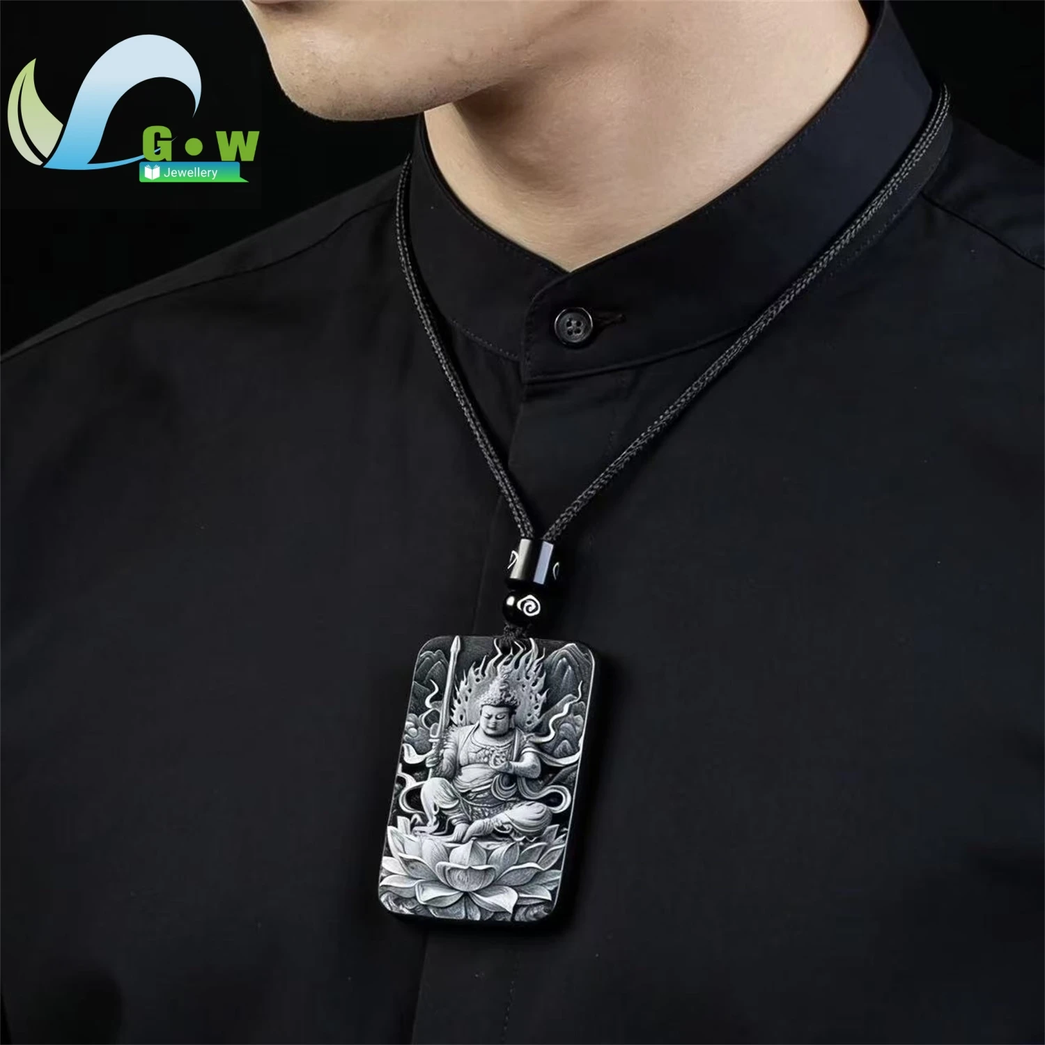 Natural Hetian Jade A Grade Pendant Old Stock Icy Texture Plain Safety Plaque Peace Tablet Jade Necklace Hanging Ornament
