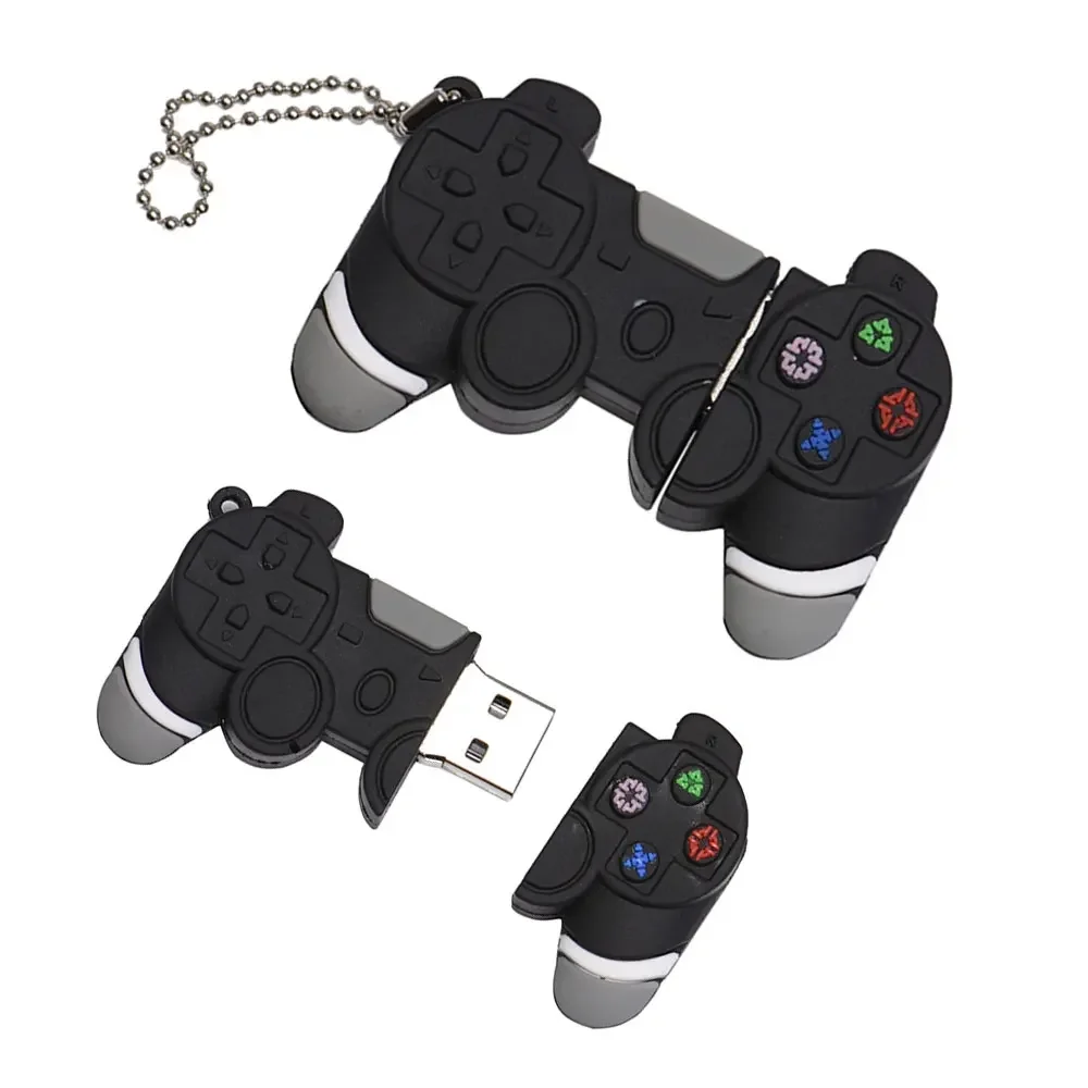 Mini Cartoon Game Controller Model USB 2.0 Flash Drives 64GB Pen Drive 32GB Free Chain  Pendrive16GB 8GB Creative Gift for Kids