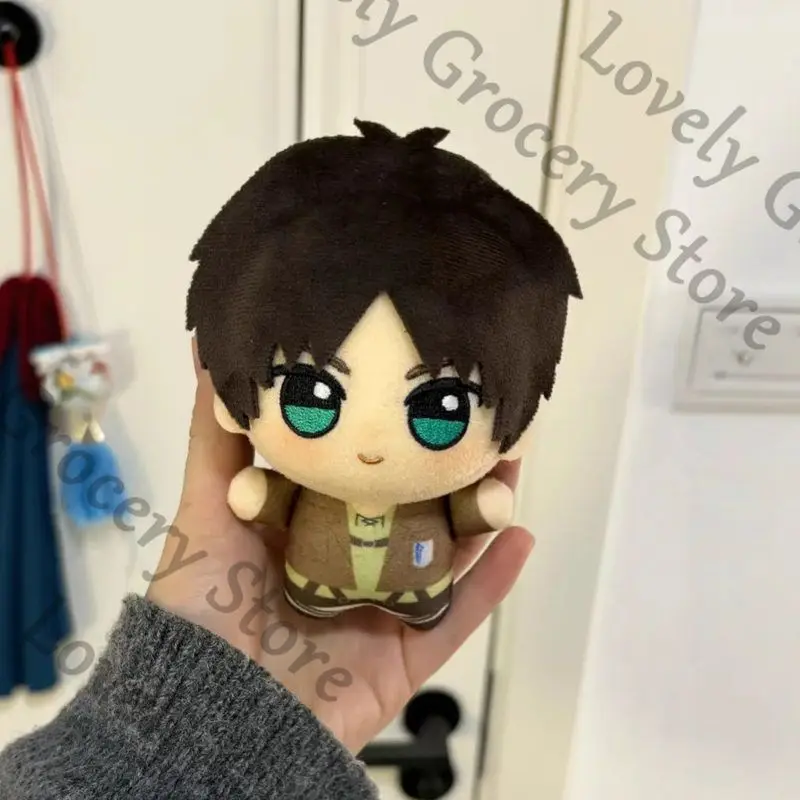 10-センチメートルアニメ進撃の巨人進撃の巨人エレンイェーガーコスプレ漫画マウメットチャーム人形キーホルダーふわふわ人形キーリングギフト