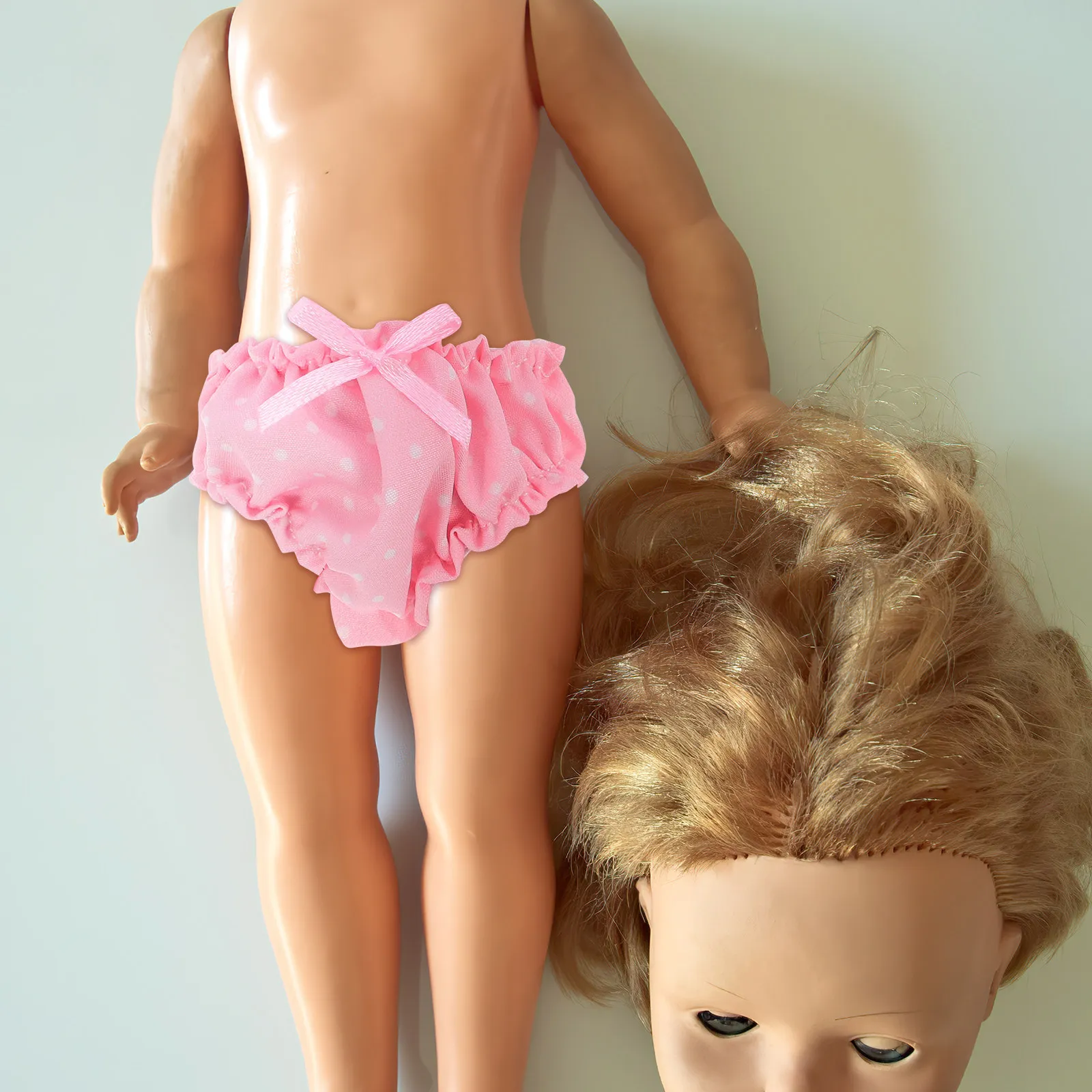 

Pink Bear Underwear for Stuffed Bears Washable Reusable Soft Cloth Material Fun Imaginative Pretend Play Accessory Birthday