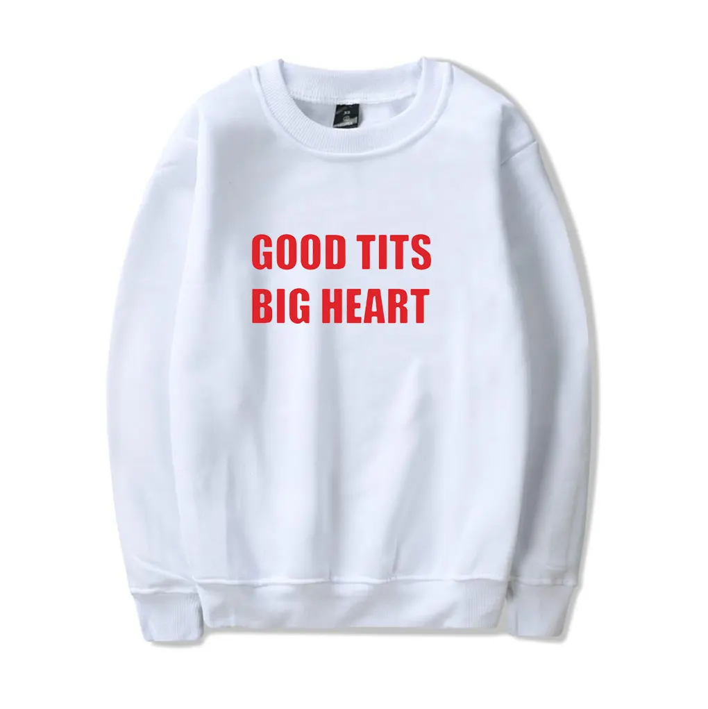 سويت شيرت Renee Rapp Good Tits Big Heart بأكمام طويلة للرجال/النساء، بلوفر لمحبي الموسيقى