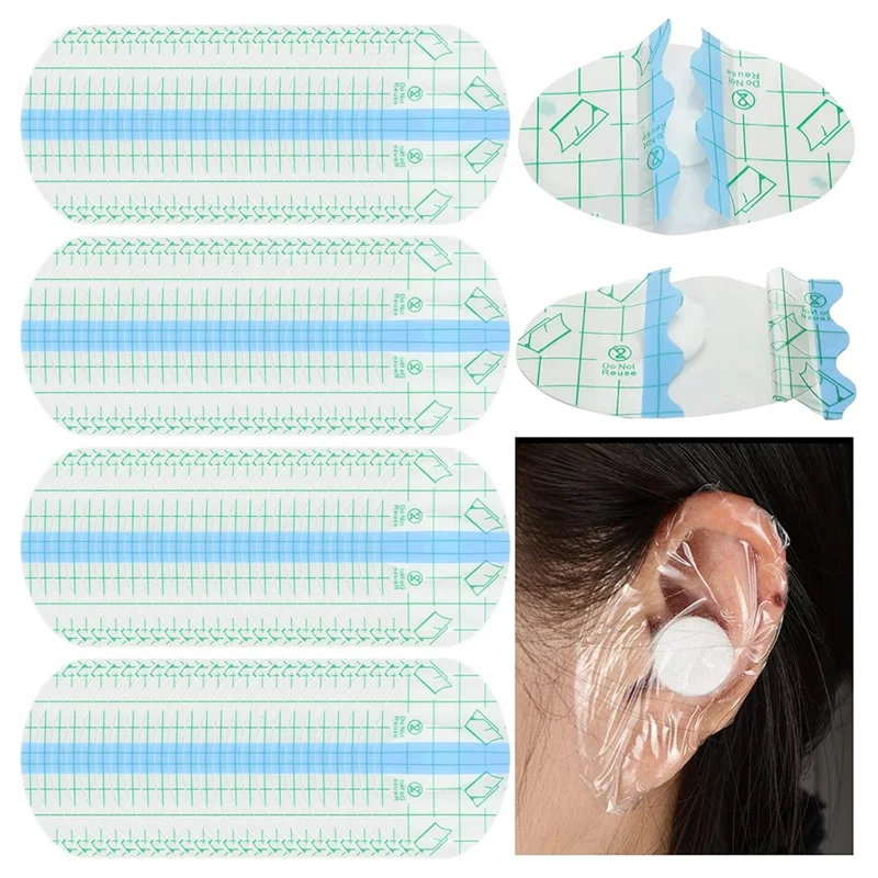 Penutup Telinga Bayi Untuk Berenang 	   Stiker Telinga Sekali Pakai Anti Air Berbahan Film PU