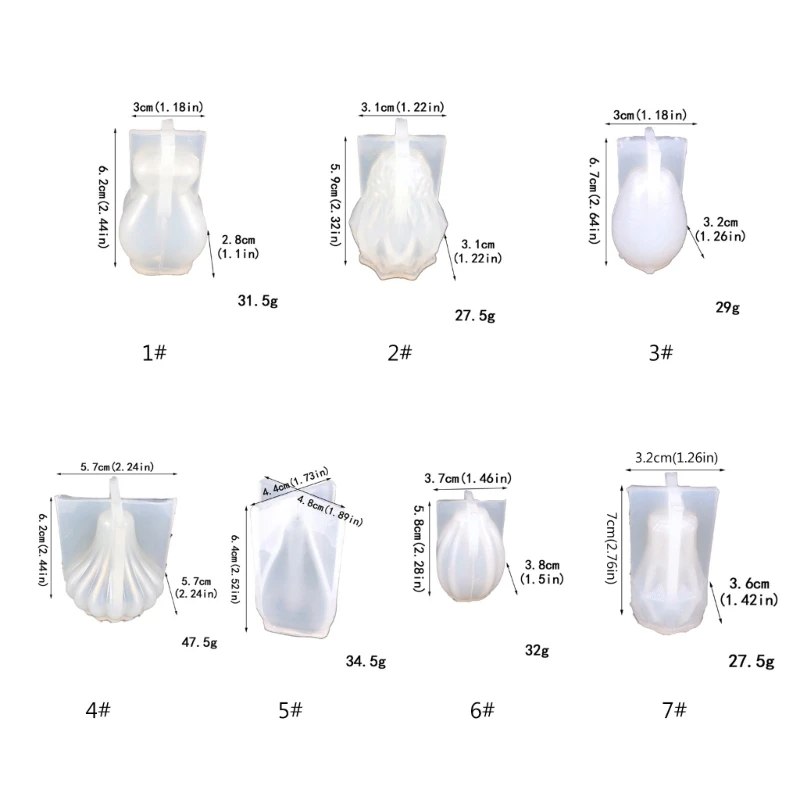 Moldes hormigón múltiples formas, moldes para macetas, molde cemento, Material silicona