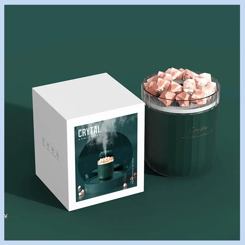 EAS-Crystal Ароматерапевтический увлажнитель воздуха с атмосферной лампой Домашний портативный USB-диффузор эфирного масла с ароматом