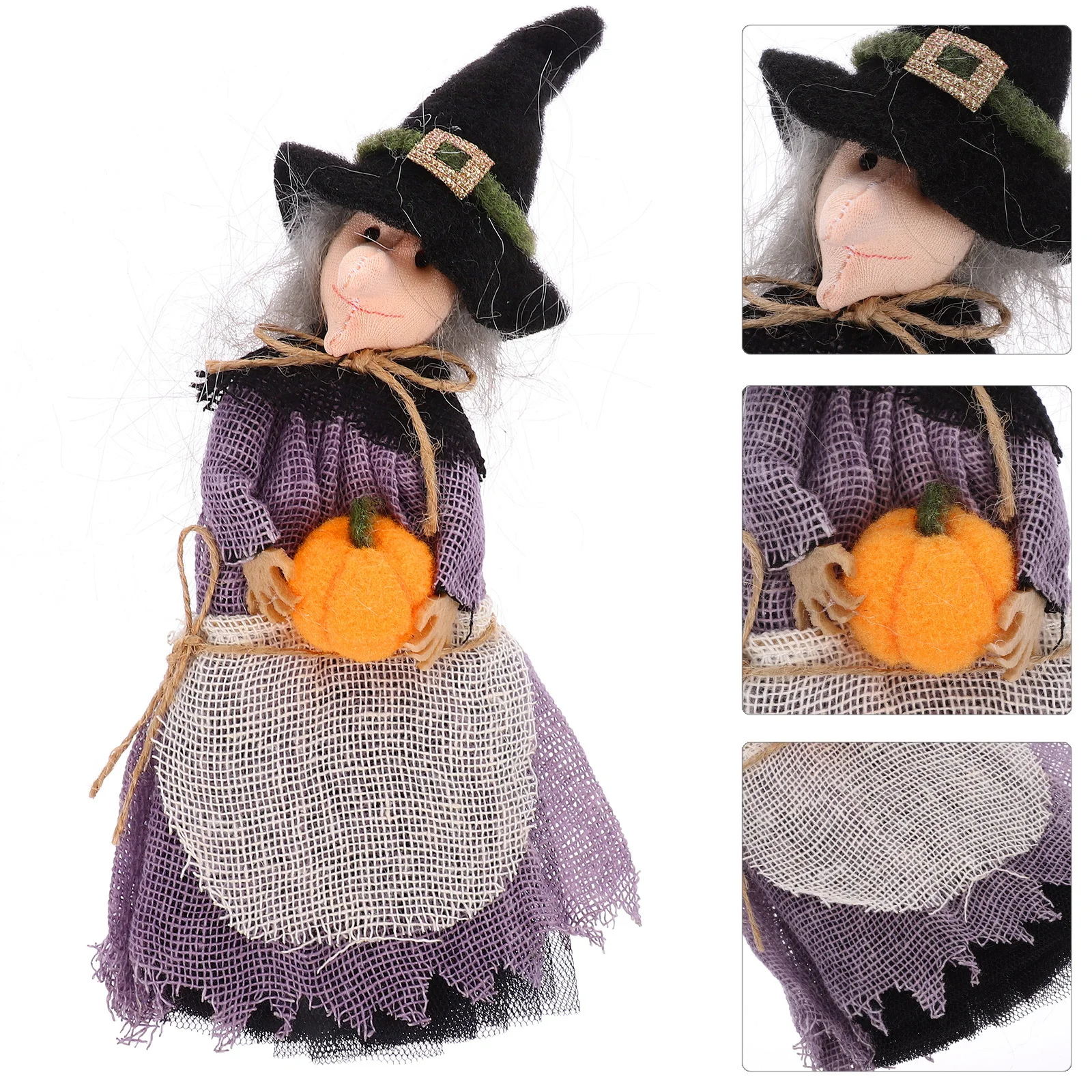

Halloween Witch Decor Hanging Pumpkin Adorable Festival Supplies Sturdy Long Lasting Halloween Theme Household Accessory