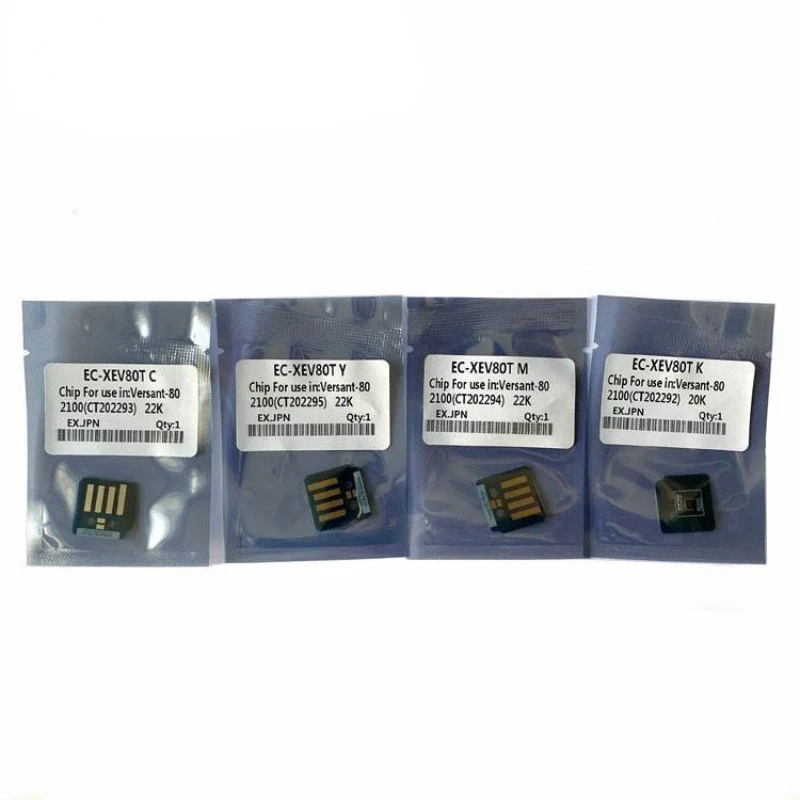 4pc Toner Chip 006R01642 006R01643 006R01644 006R01645 for Xerox Versant 80 180 2100 3100 V180 V2100 V3100 Press Cartridge Chips