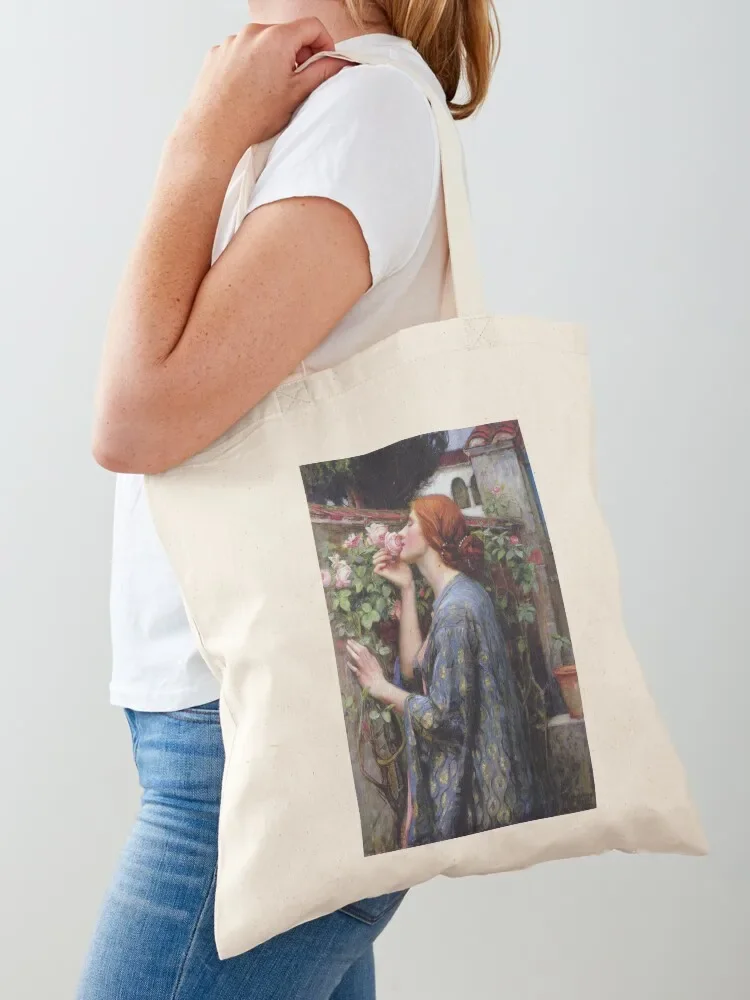 Vintage John William Waterhouse 1903 - The Soul of the Rose Tote Bag shopper bag women canvas Women's bag