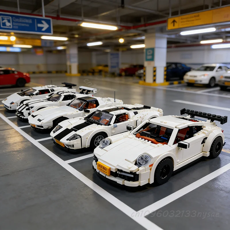 

NEW MOC Car Custom Experts GT-40 GT-R F-40 Shelby Cobra C3 Murcielago Cruiser SUV Z4 Zonda Vehicle Building Blocks Model Toy