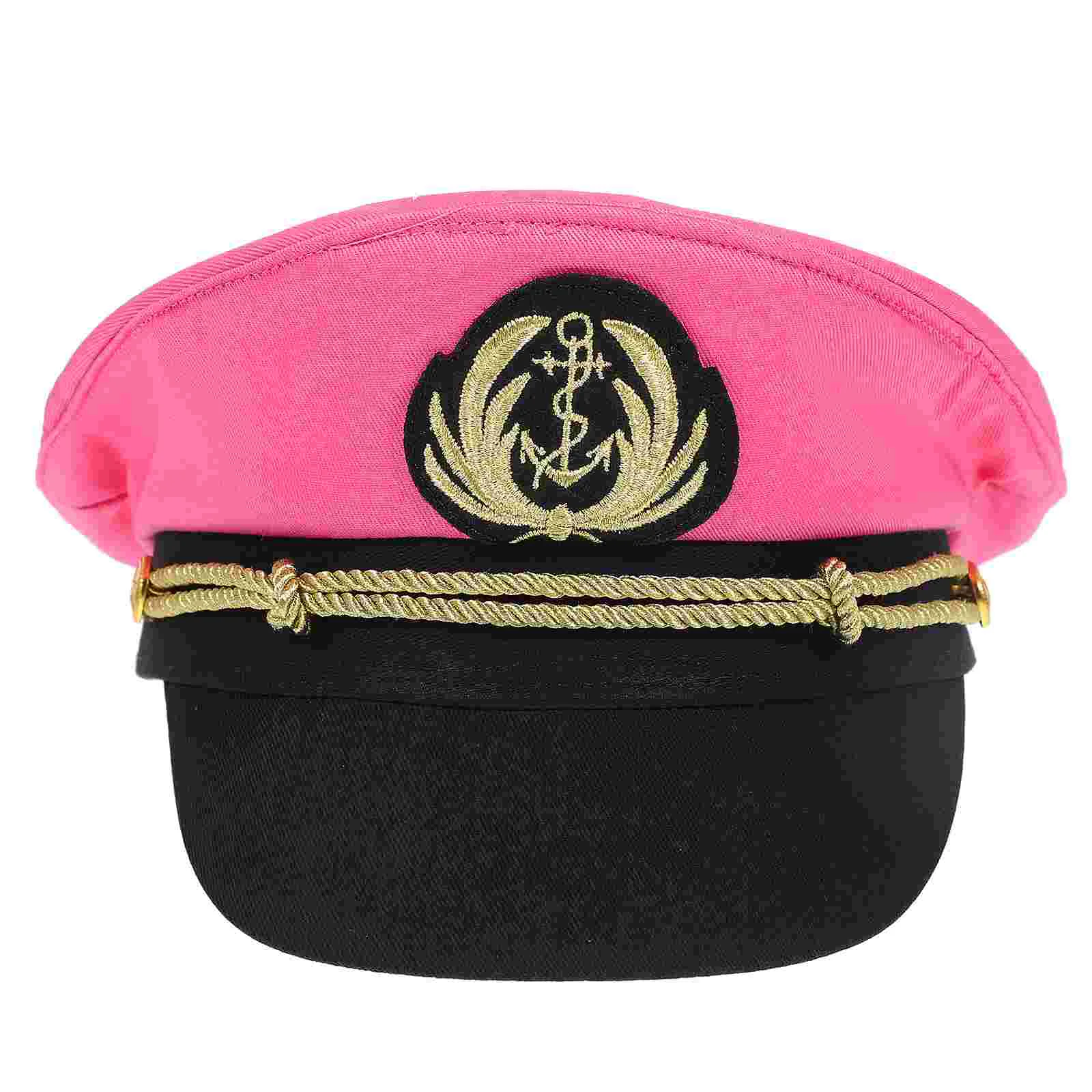

Navy Hat Nautical Costume Accessories Sailor Women Captain for Cosplay Hats Adult Cotton Boat Gifts Sailboat Party