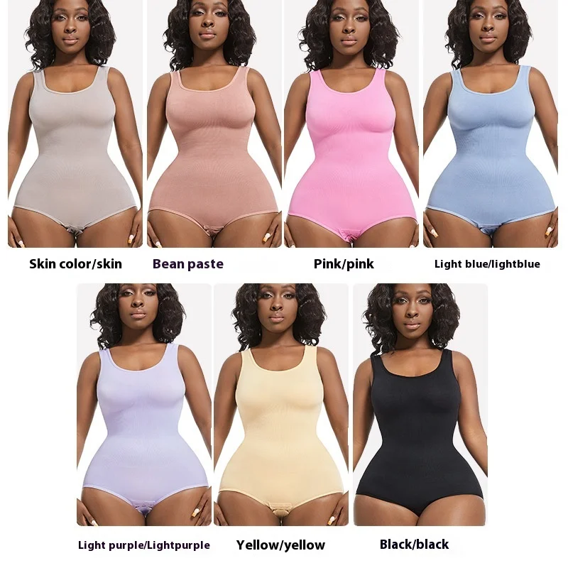 One Piece Women Bodysuit Butt Lifter Shapewear Waist Trainer Body Shaper Strappy-Back Chest Enhancing Underwear Corset Women