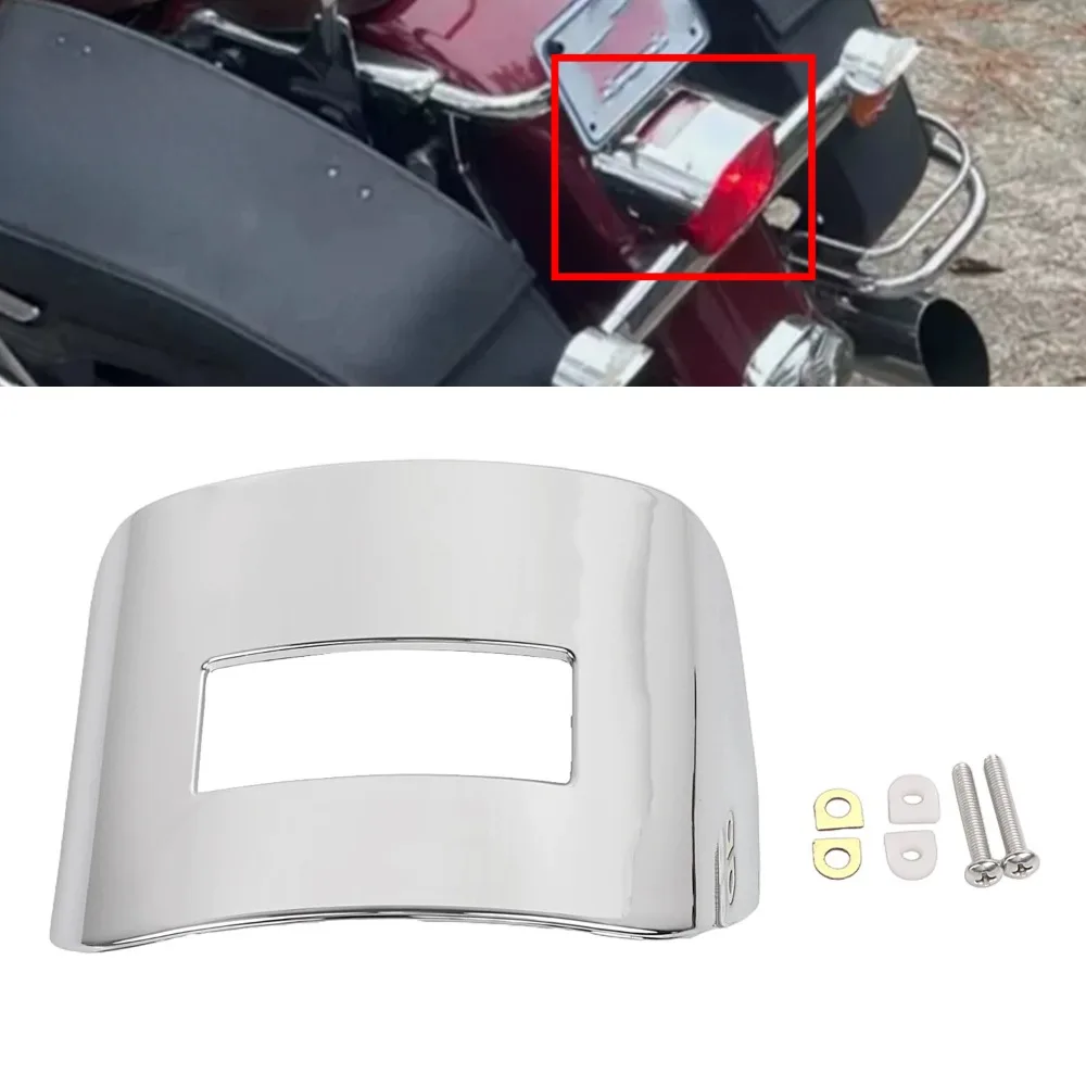 For Harley-Davidson Dyna 1000/883 Rear Taillight Housing Cover Chrome Motorcycle Parts Brand New