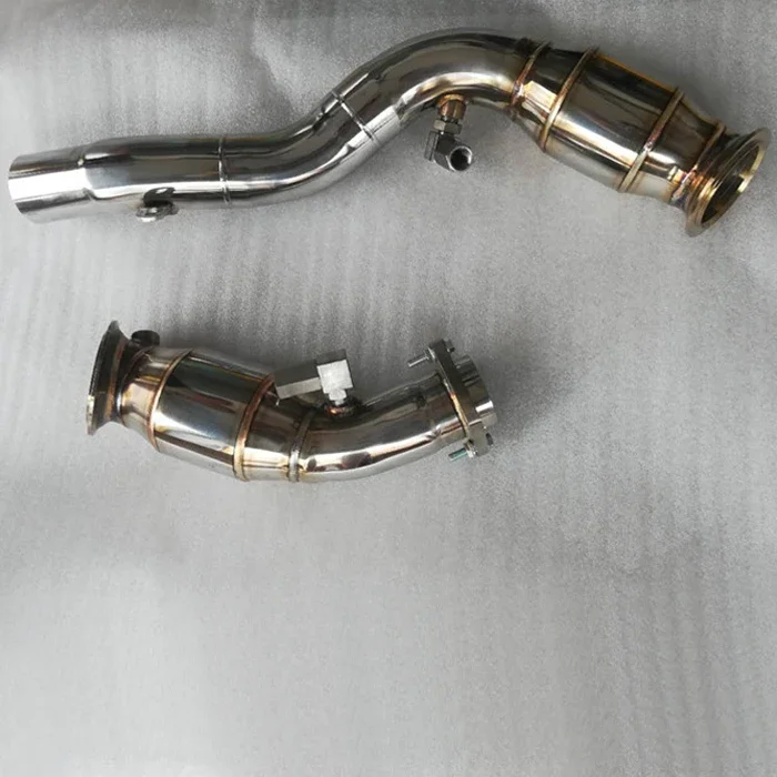 Car Exhaust Downpipe For Bmw M4 F82 Cat Or Carless Downpipe