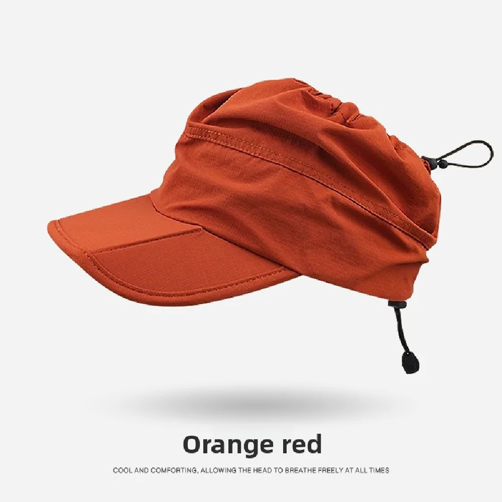 حقيبة قابلة للطي، قمة فارغة، قبعة بيسبول، سريعة الجفاف، الجري في الهواء الطلق، الرياضة، تظليل الشمس وقبعة الحماية من الشمس