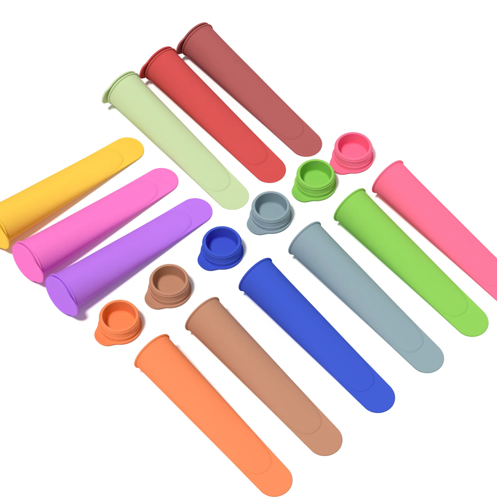 200pcs 15cm Silicone Push Up Stick Ice Cream Yogurt Jelly Lolly Maker Silicon Mould