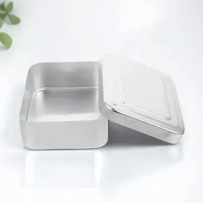

Compact Aluminum Bento Box for Outdoor Adventures Portable Picnic Supplies Camping Eating Utensils Meal Storage Container