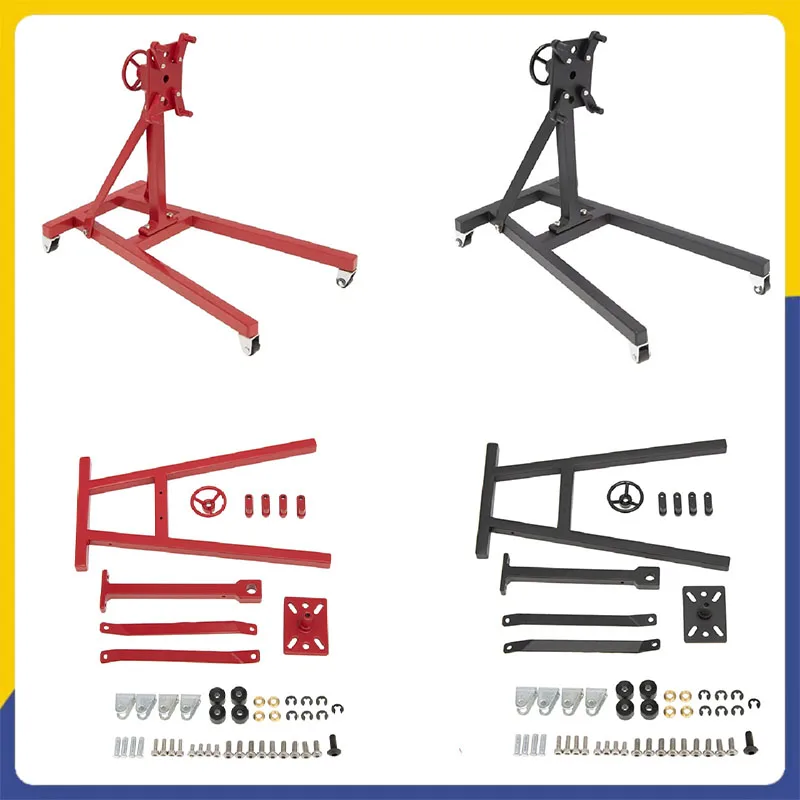 

Garage Series Engine Repair Flip Frame Rotating Engine Display Stand Model 1/10 Scale Simulation Toy Parts Accessories