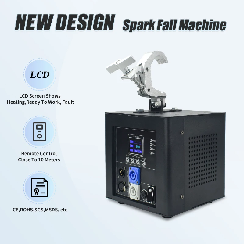 800W Inverted Hanging Upside Down Cool Fire Works Cold Spark Fountain Machine For Wedding Stage