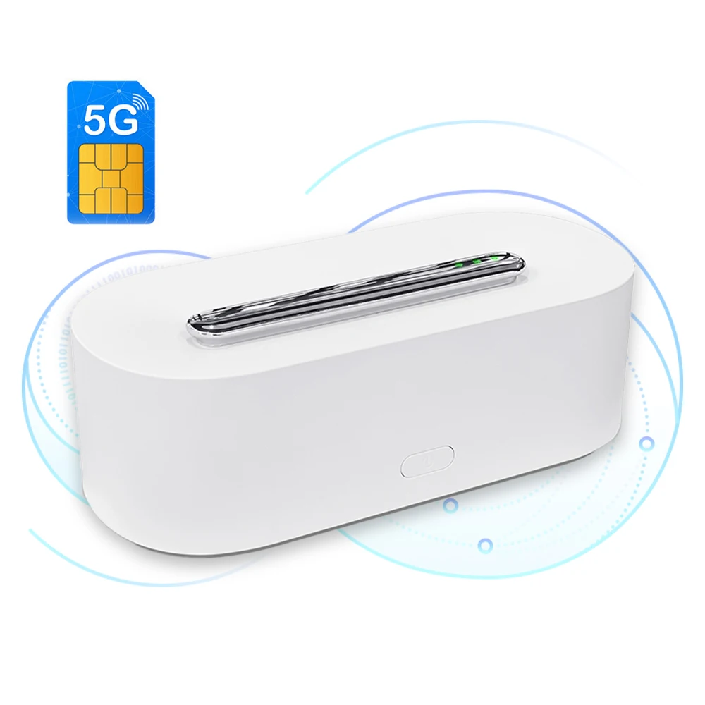 

5G модем Sim CPE Внутренний беспроводной маршрутизатор Новый умный дом LTE 2,4G Wi-Fi поддерживает брандмауер QoS VPN Функции Порт WAN Слот для SIM-карты