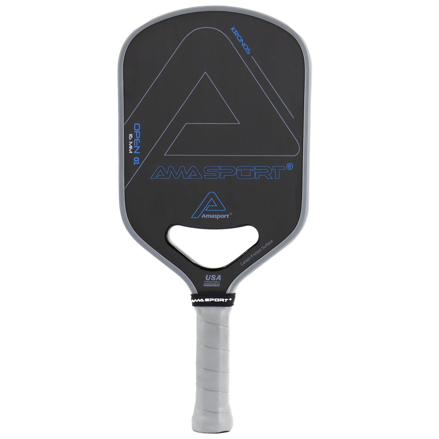 

AMASPORT Pickleball Paddle with T700 Carbon Fiber Dynamic Air Throat Foam Injected Walls 16mm Thermoformed PickleBall Racket