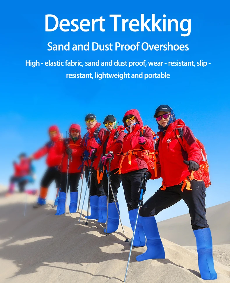 Desert Gaiters Wandern Sanddichte Strand-Outdoor-Schuhüberzüge Hochelastische Tragbare Sandsocken für Männer und Frauen Reise-Fußabdeckungen – Detail 1