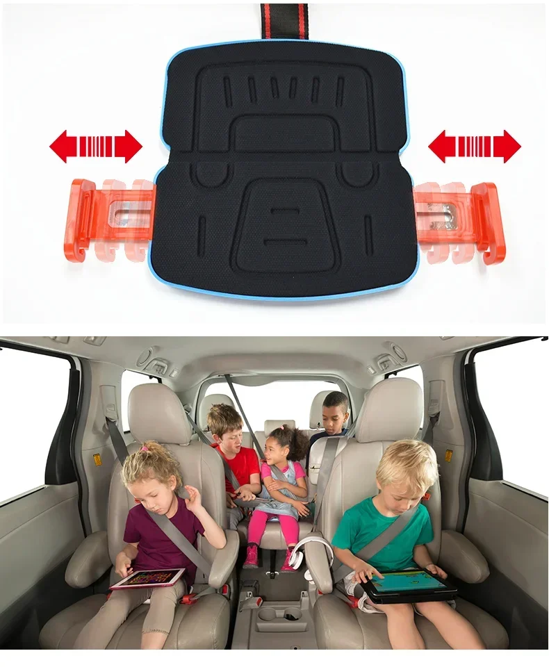 Ifold-Asiento de seguridad portátil y plegable para niño, asiento infantil para coche con arnés de seguridad, tamaño de bolsillo, accesorio de viaje