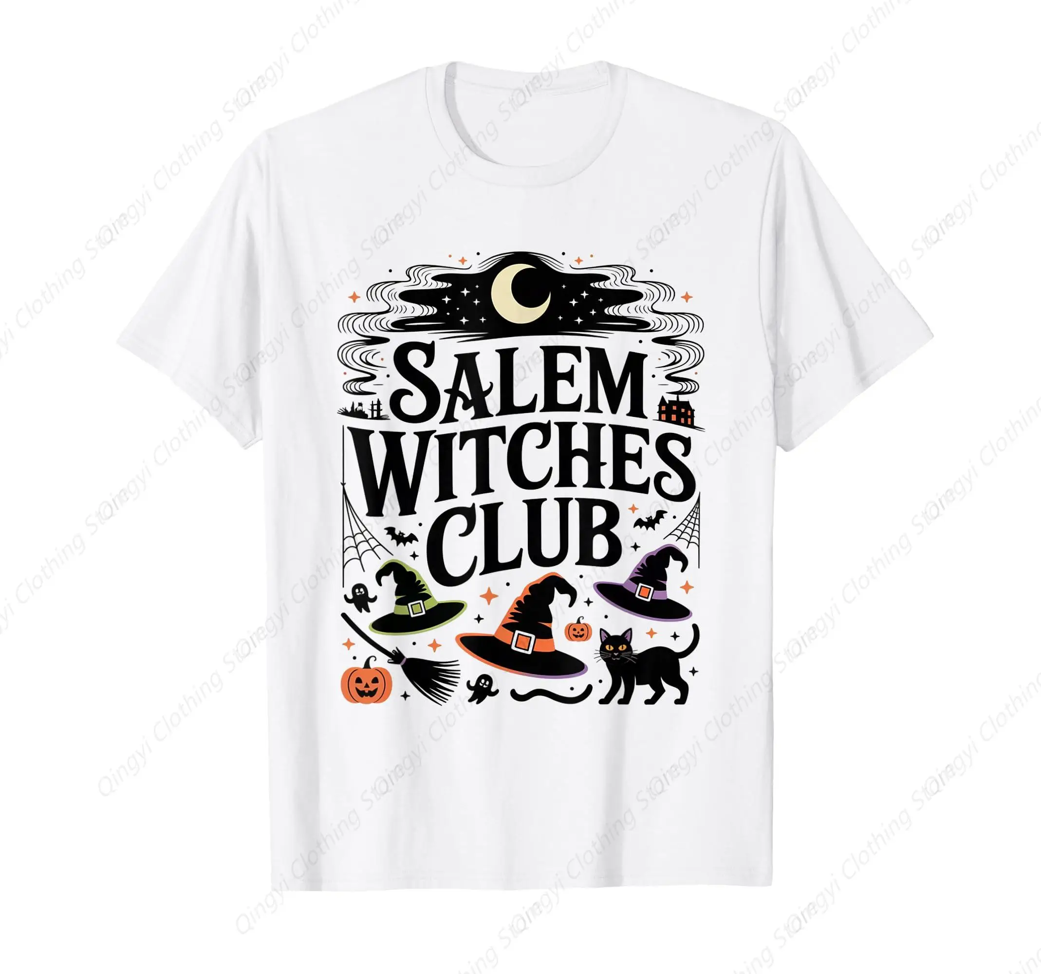 

Salem Witches Halloween History Crew Tee T-Shirt