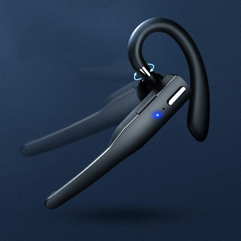 High Quality Single Ear Wireless Bluetooth Earphones With Noise Reduction And Over The Ear Design For Ultra Long Battery Life