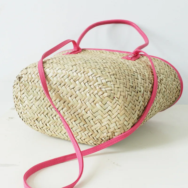 Zomer Strandtas Designer Rieten Geweven Schouder Crossbody Tassen Luxe Casual Grote Capaciteit Tote Rotan Vrouwen Grote Handtassen Purs