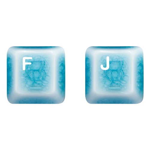 Imagen 2 del producto ShanHai FJ teclas de posicionamiento, 2 teclas, teclas de cerámica, perfil de cereza esmaltado suave, accesorios para teclado mecánico, teclas de regalo