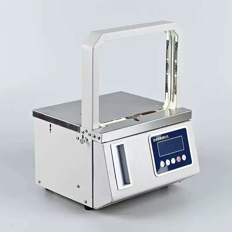 Fully Automatic OPP Hot Melt Banding Machine, High Speed Carton Food Bundling Equipment with Matching OPP Strapping Tape