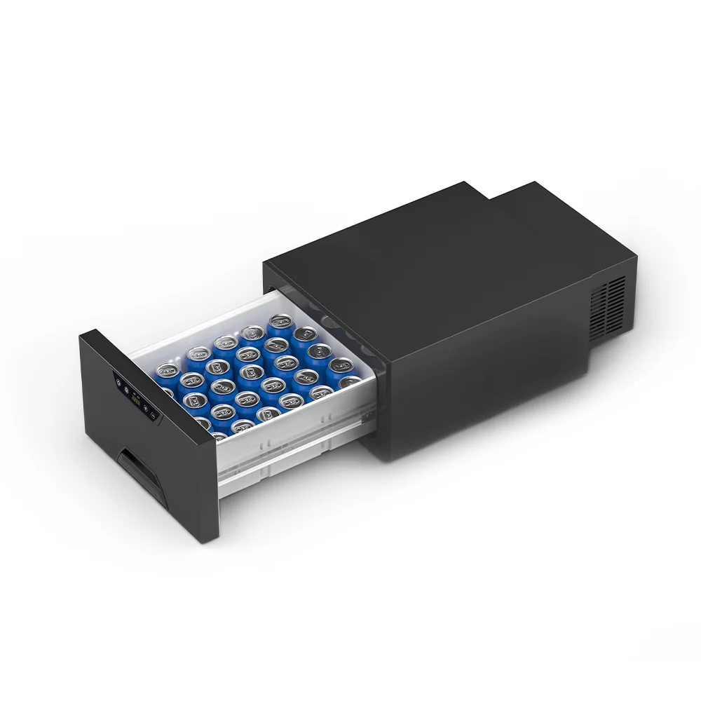 

Mini 30L Drawer Portable DC 12V 24V Car Fridge Convenient Compressor Refrigerator Freezer Small Black Car Fridge