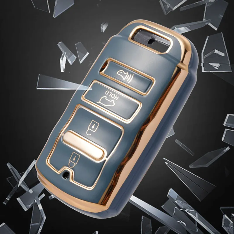 4 Tasten für KIA Cadenza K9 K7 K-04 Sorento K900 und neue K7 TPU Auto Shell Fob Cover Halter Autoschlüsseletui Schlüsselanhänger Schutz – Detail 2