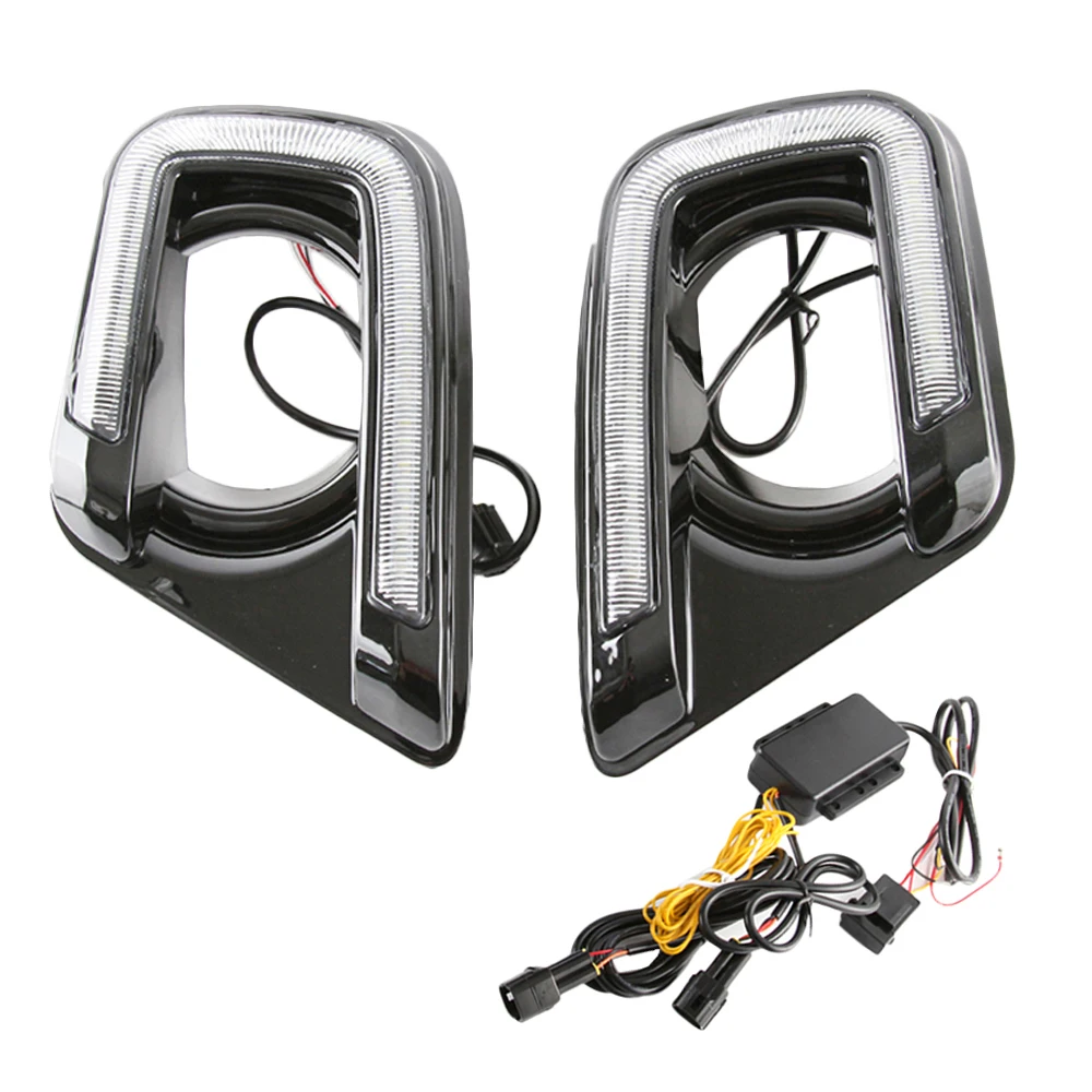 LED Daytime Running Light DRL Fog Light White Yellow Driving Light For Dodge Journey 2013 2014 2015 2016 2017
