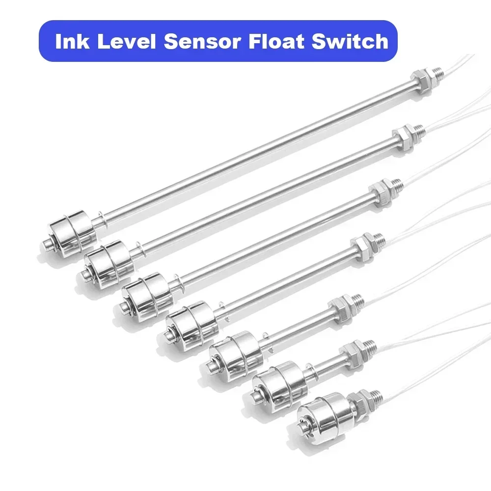 CISS Liquid Water Sensor Ink Level Sensor 304 Stainless Steel Float Switch Tank Level Sensor Float Switch Tank Pool Flow Sensors