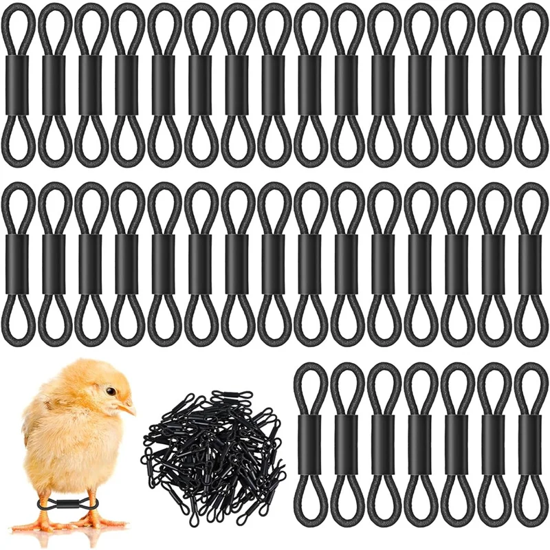 ABJN-150Pcs الطفل الدجاج Splay الساق Hobble هدفين الطفل الفرخ لوازم أدوات العناية بالدواجن