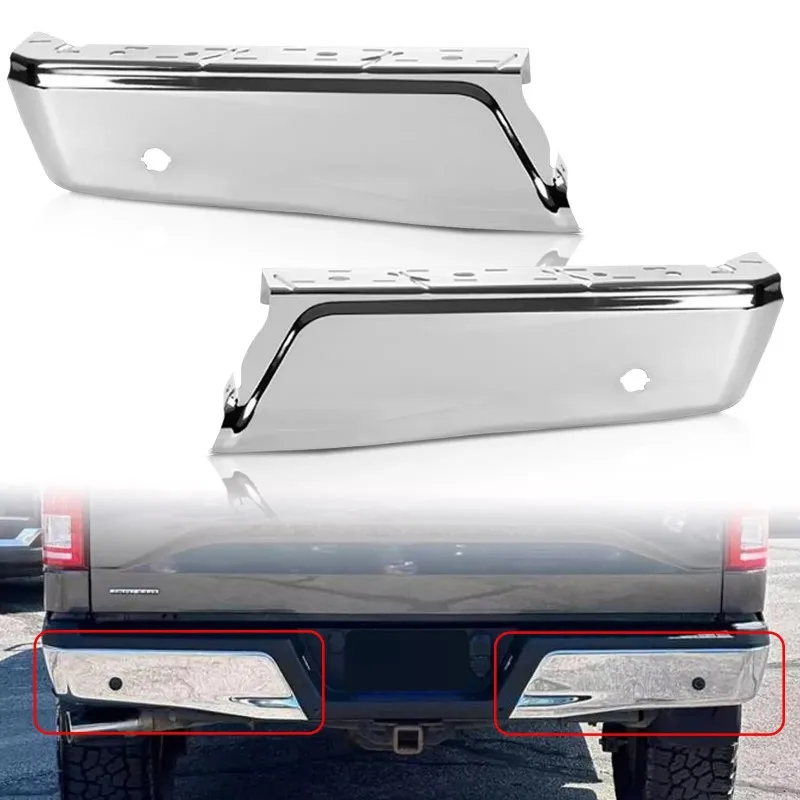 

Factory Hot Selling Auto Part Chrome With Holes Rear Bumper Corner Bumper End Cap for F150 2015-2020