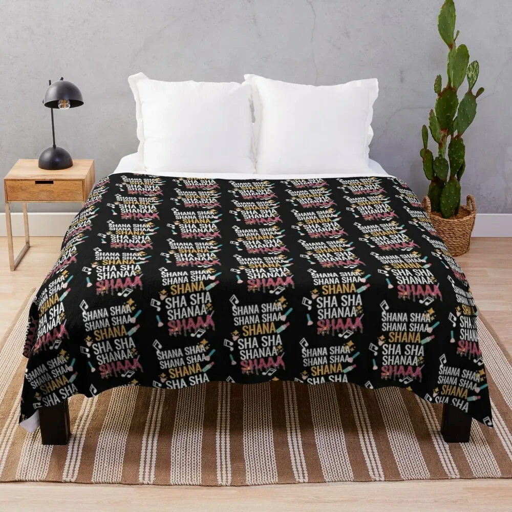 Bailey Sarian Merch Shana Sha Shana Sha- Bailey Sarian Theme Song Design Throw Blanket Loose Moving Blankets