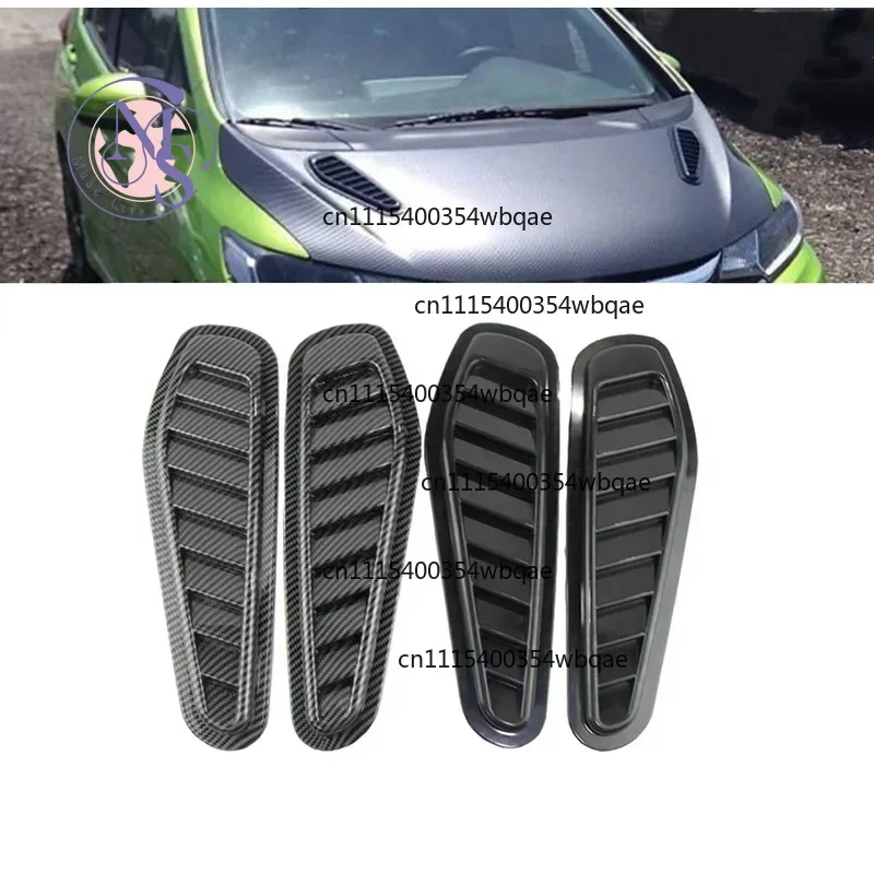 ZOCI-FOR-Carbon Fiber Car Air Intake Decorative Scoop Bonnet Vent Hood Cover Universal Exterior Accessory