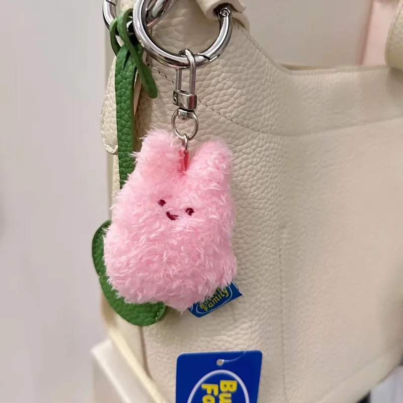 7cm Butter rabbit cut plush keychain Anime Plush Toy Stuffed Animals Soft Plush Pendant Children Gifts Doll Birthday