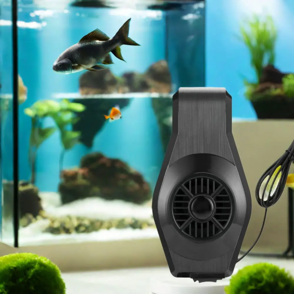 Ventilador de tanque de peces USB de 2W, Mini ventilador potente de refrigeración para acuario, Reduce la temperatura del agua, tanque de camarones de un solo cabezal para peces