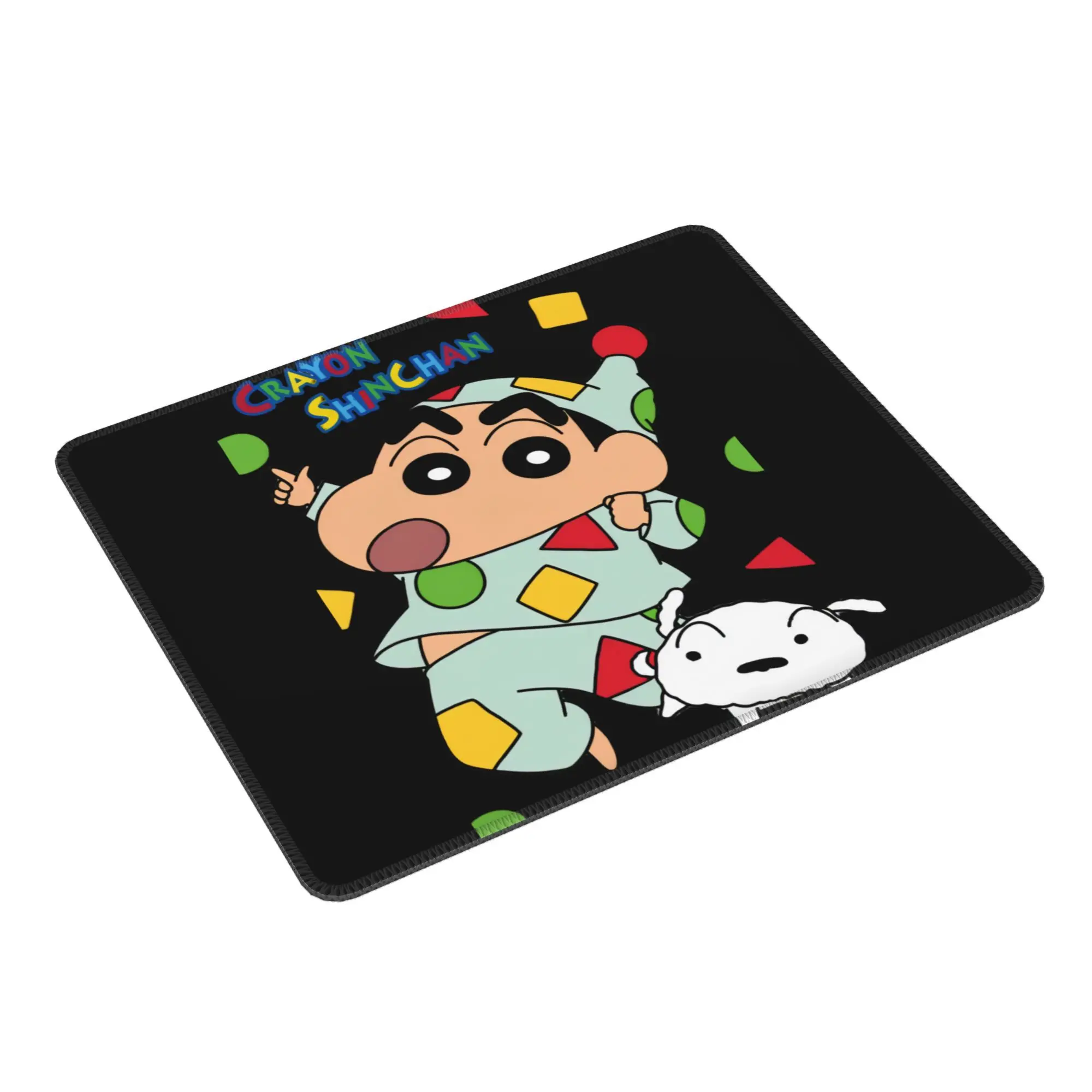 Crayon Shin afdrukken muismat spel pc accessoires overlock muismat computer bureaumat
